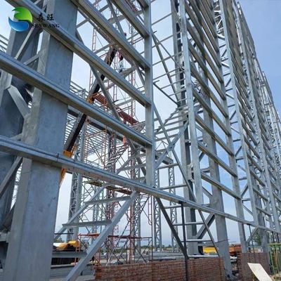 Nhà kho Prefab Nhà kho thép Nhà xưởng xây dựng dễ dàng lắp ráp / tháo dỡ