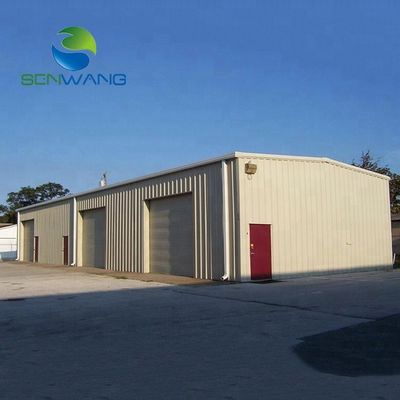 Nhà để xe cấu trúc thép được thiết kế cho các xưởng lưu trữ và sửa chữa xe đậu xe thương mại với cửa sổ và cửa sổ tùy chỉnh