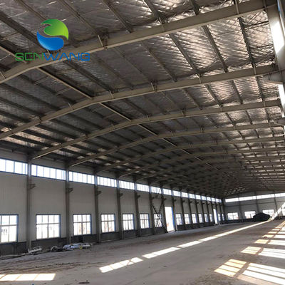 AISC/EN/JIS/GB Xây dựng cấu trúc kho thép với cửa lăn thép phần H