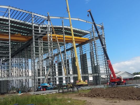 Thép carbon H Beam Steel Structure Hangar Q235B Q355B Thép xây dựng hangar