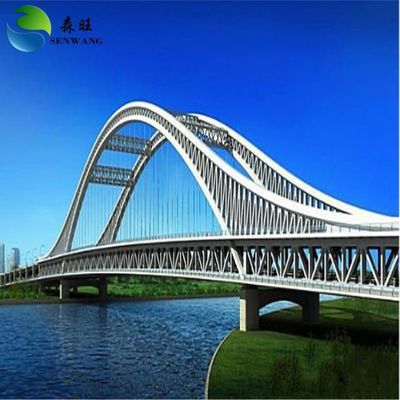 Đường cầu cấu trúc thép tùy chỉnh Chiều dài rộng Cầu đi bộ kim loại cho nền tảng đống