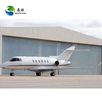 Nhà chứa máy bay lắp ghép sẵn với mái tôn sóng và thiết kế tùy chỉnh để tối ưu hóa cấu trúc đỗ máy bay