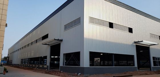 Thép khung Prefabricated kim loại kho bền Strong lưu trữ