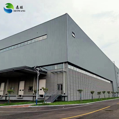 Nhà kho kết cấu thép với mái tôn sóng Q235