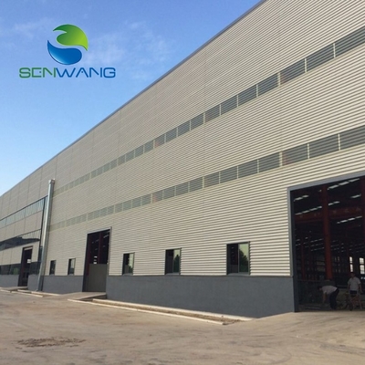 Nhà kho kết cấu thép dễ lắp ráp với khả năng chống cháy và dầm giằng ống tròn hoặc ống vuông