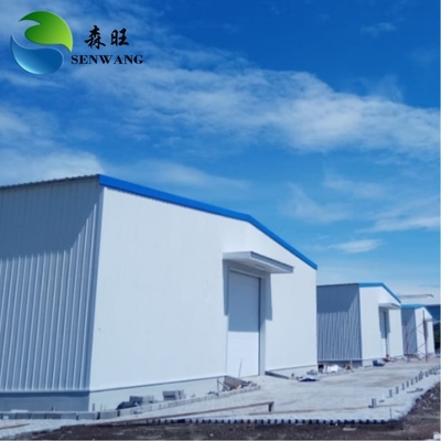 Nhà kho thép chống cháy với khung Q235 Q355 và tấm panel