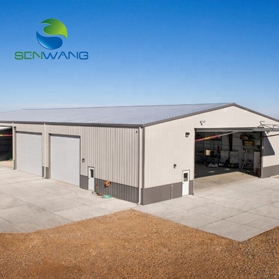 Thép cấu trúc kho với H-Section Beams và Sandwich Panel
