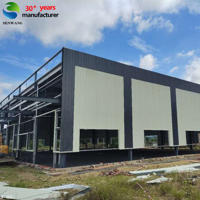 Nhà kho thép tiền chế với khung H thép Q235/Q355