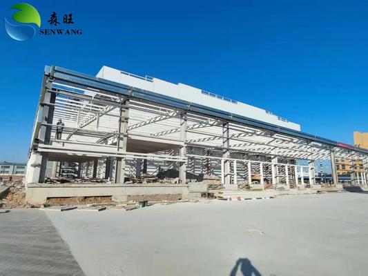 Xưởng kết cấu thép kích thước tùy chỉnh với kết cấu kiểu nhẹ và kỹ sư lắp đặt tại công trường