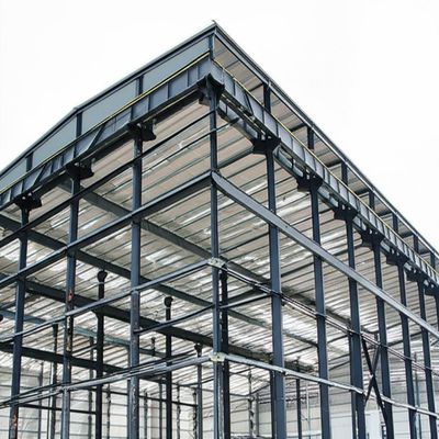 Nhà kho kết cấu thép với thép cán nóng S235 & S355 tiêu chuẩn Châu Âu và xử lý bề mặt sơn