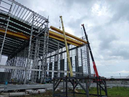 Xưởng kết cấu thép 9 điểm địa chấn với khung chính thép nhẹ Q355 và thời gian thi công ngắn