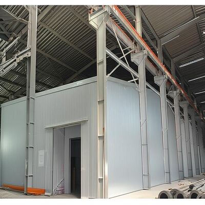 Thiết kế kết cấu nhà kho Kết cấu thép Nhà kho được làm từ dầm thép tiết diện H cường độ cao và cấp thép để lưu trữ