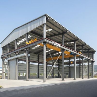 Durable Steel Structure Warehouse with European S235 & S355 Material and Sliding Door and Window for Wind Load Up To 300 Km/h