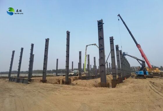 Chống gió lên đến 300 km / h kho cấu trúc thép với 50 năm tuổi thọ và tùy chỉnh tùy chọn màu sắc