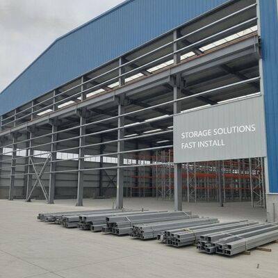 Hot Dip Galvanized Purlin Steel Structure Warehouse sử dụng H Section Steel đảm bảo cài đặt nhanh và giải pháp lưu trữ