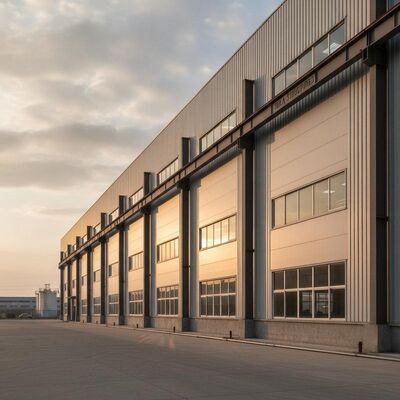 Tekla Structures Kết cấu thép Kho kết hợp Cửa sổ hợp kim nhôm thép cacbon thấp Q355B và tuổi thọ mỏi dài cho công nghiệp
