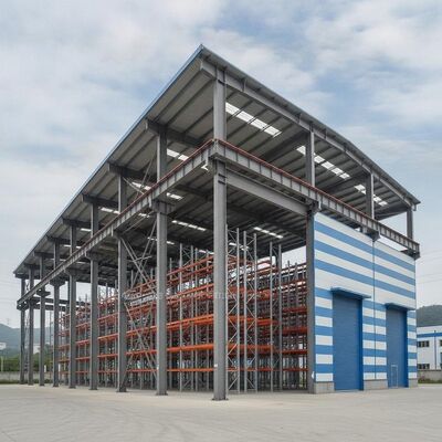 Kho thép kết cấu thép cấp Q345B với kết cấu thép hàn hoặc cán nóng và xà gồ thép tiết diện C Z đảm bảo khả năng lưu trữ mạnh mẽ
